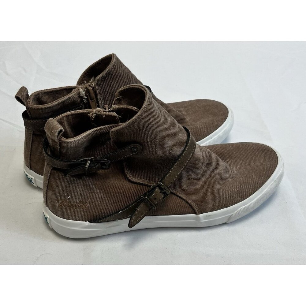 Blowfish Malibu Women's Size 10 Zip Sneaker Brown Comfort Ankle Booties 🤩